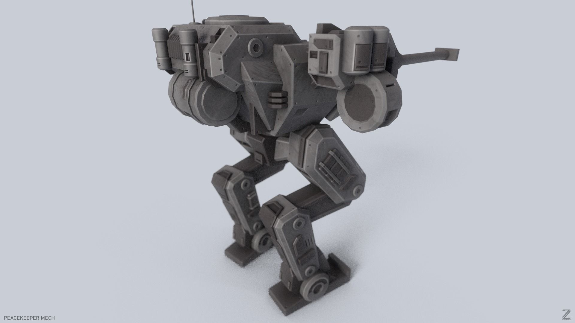 3D Model Peacekeeper Mech - TurboSquid 2301017