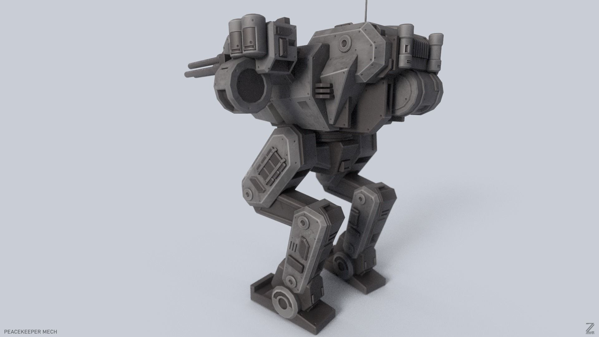 3D Model Peacekeeper Mech - TurboSquid 2301017