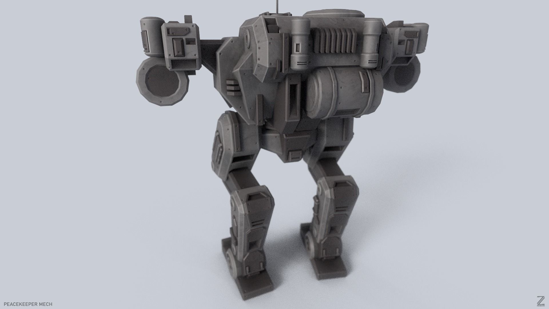 3D Model Peacekeeper Mech - TurboSquid 2301017