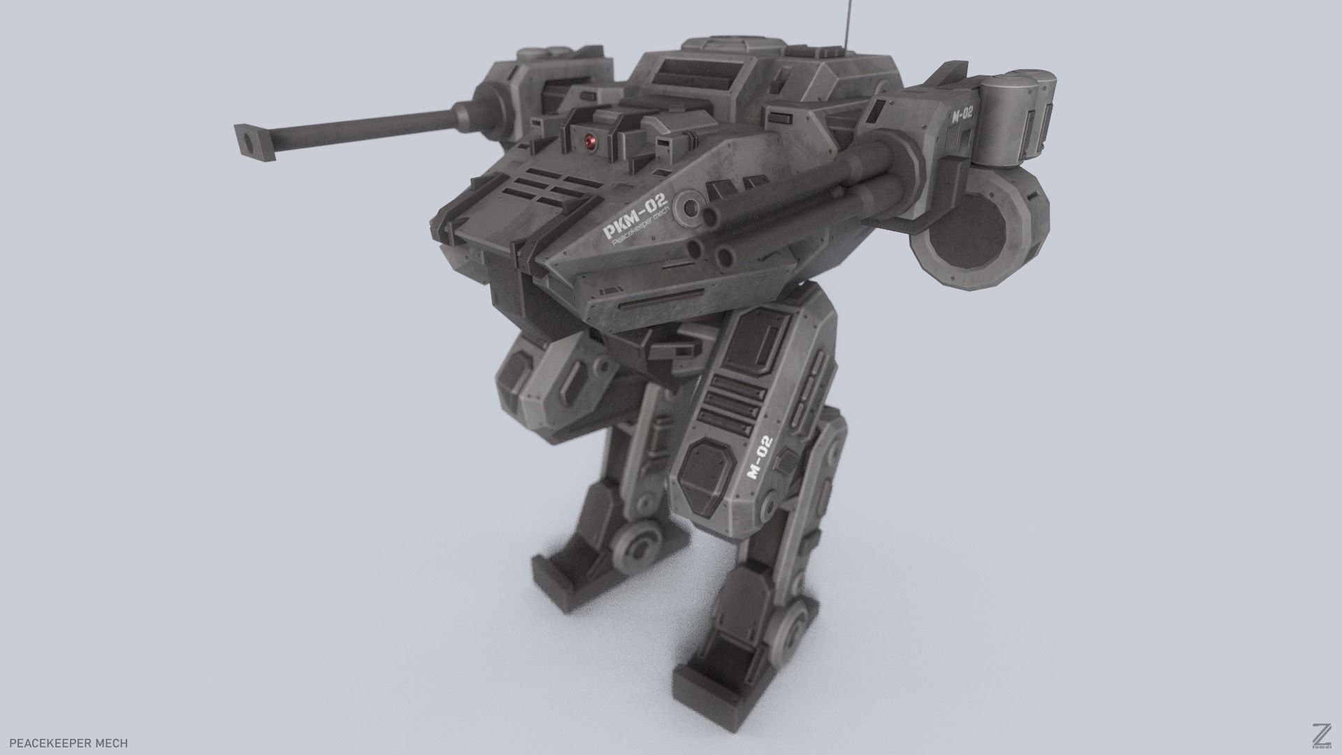 3D Model Peacekeeper Mech - TurboSquid 2301017