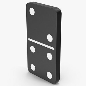 Domino 2x4 Black 3D model