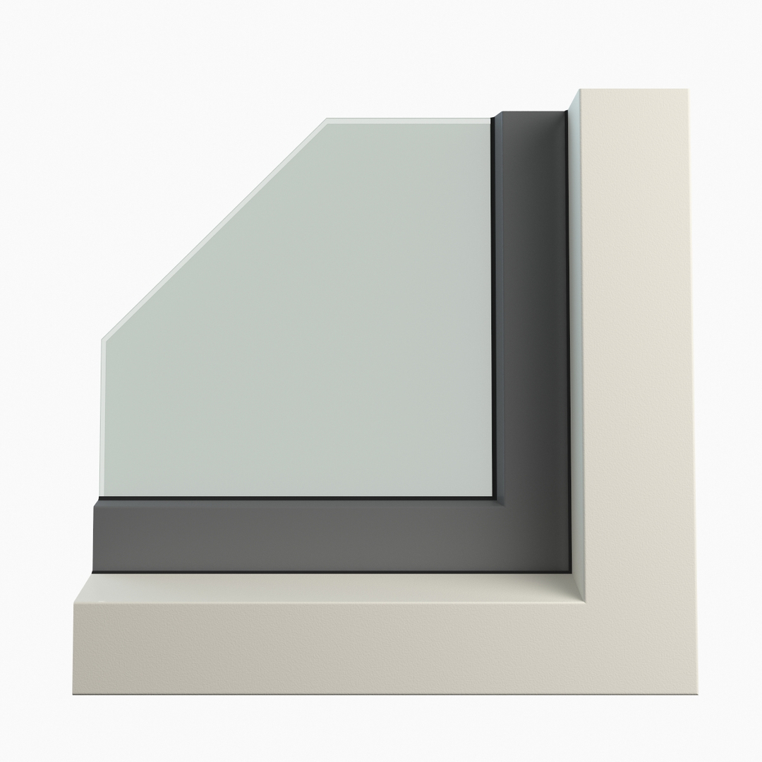 3d Plastic Window Profile Cutaway Model