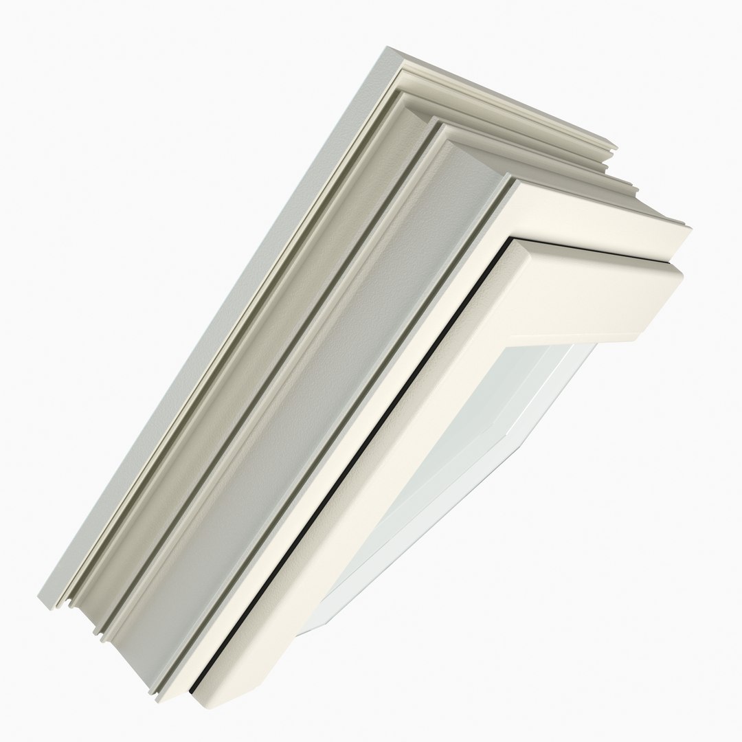 3d Plastic Window Profile Cutaway Model