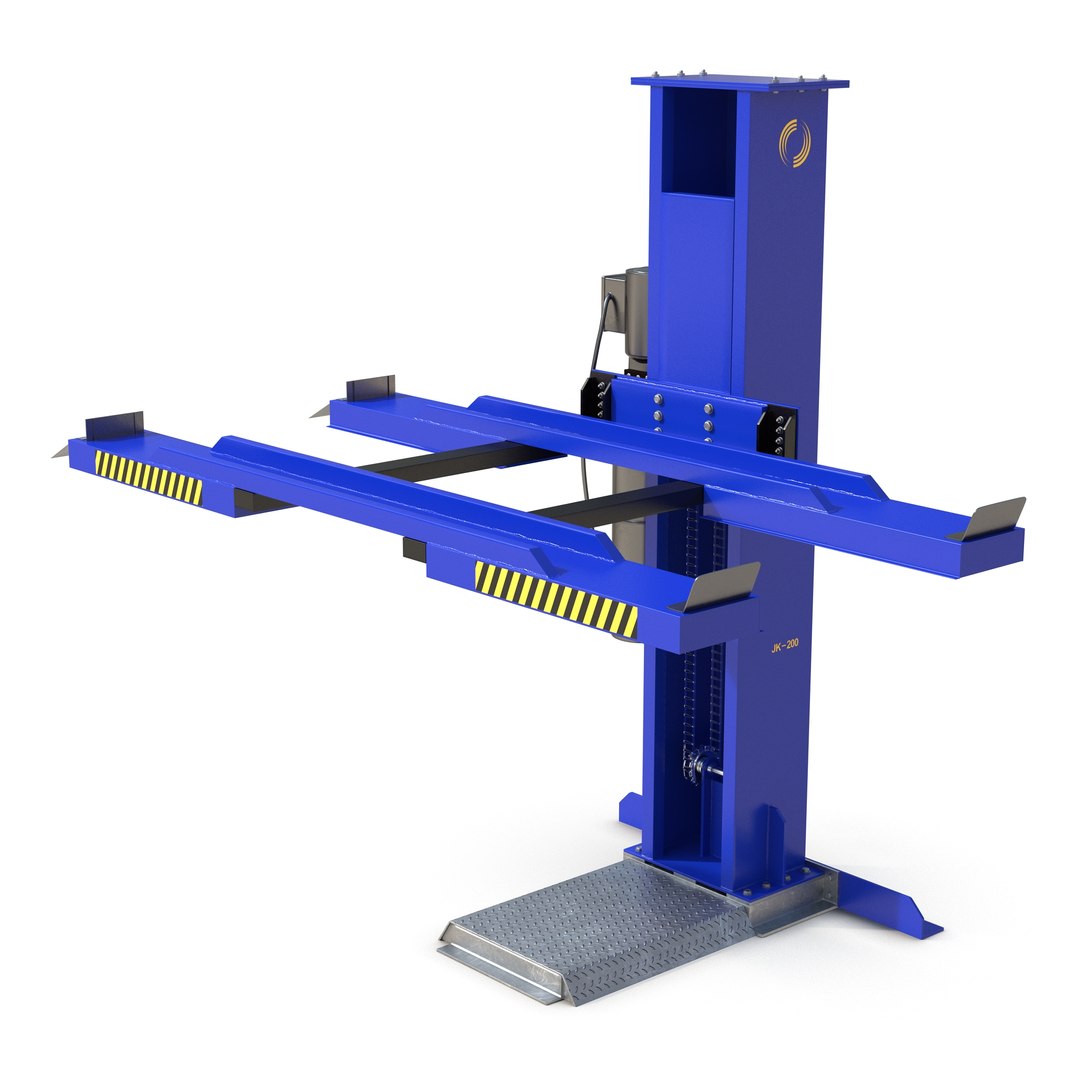 Single Post Car Lift Generic 3D Model 3D model preview