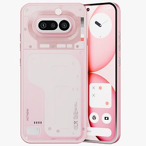 3D model nothing phone 4a pink