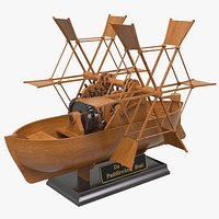 Leonardo Paddle Wheel Boat