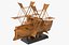 Leonardo Paddle Wheel Boat 3D