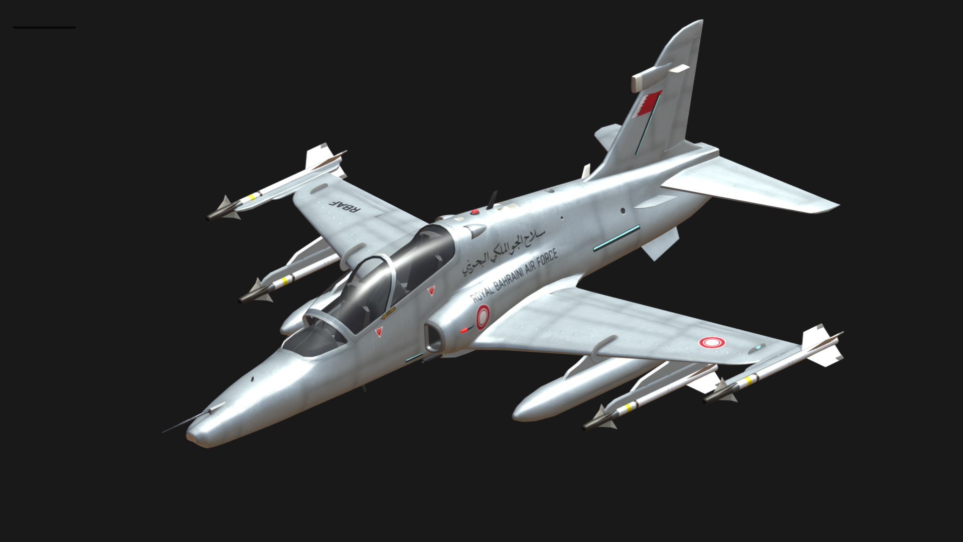 modelo 3d BAE Hawk 129 Real Fuerza Aérea de Bahrein - TurboSquid 1855128
