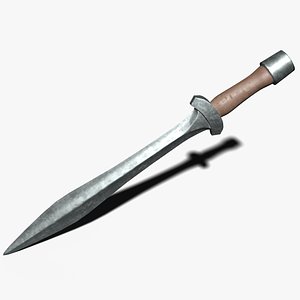 3D greek xiphos weapon