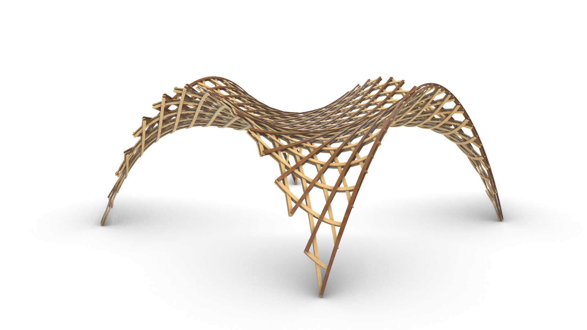Elastic GridShell Structures Set 3D Model - TurboSquid 2351107