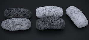 3D BROWN BREAD ROLLS 2024