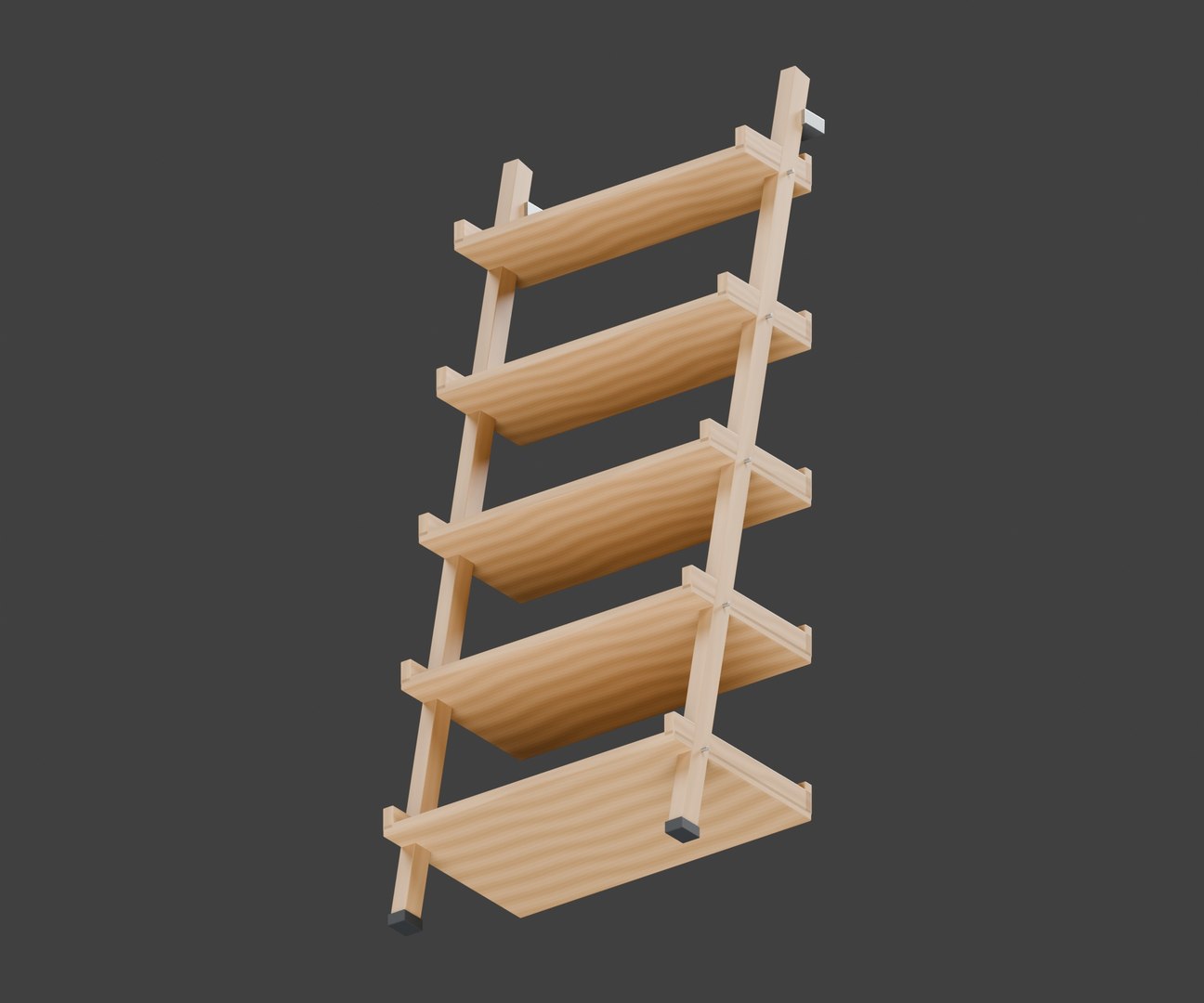 Leaning Oak Ladder Bookcase with Five Shelves and Wall Fixings 3D model https://p.turbosquid.com/ts-thumb/sd/Yhk7PE/oB/08_construction/jpg/1791507418/1920x1080/fit_q87/1bcfa20e1af9331f8b087f8f17937c6f70dfef96/08_construction.jpg