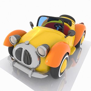convertible car toon 3D