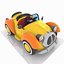 Toon Convertible Car
