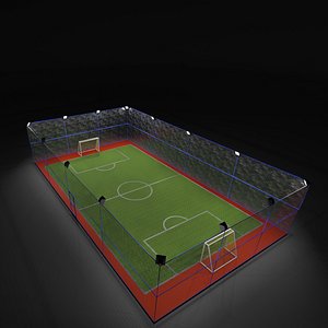 soccer field T 3D model