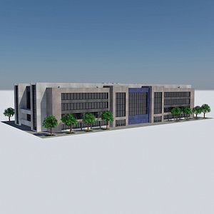 - city office building 3d model