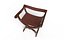 Walnut leather Savonarola X chair