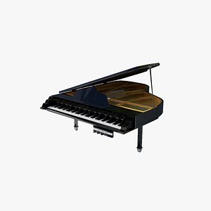 grand piano 3D