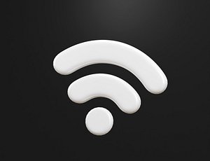 Wi-Fi symbol 3d model