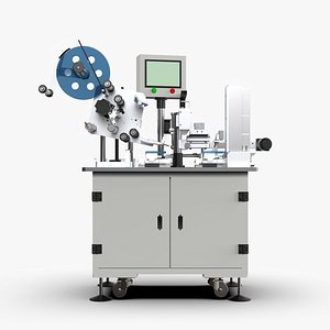 Automatic Mobile Phone Battery 4 Sides Labeling Machine 3D model