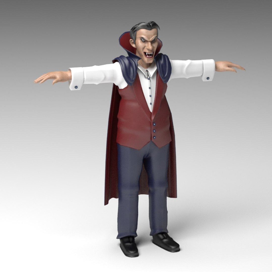 Vampire Human Man 3d 3ds