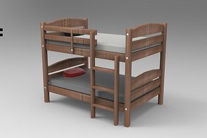 bunk bed 3D model