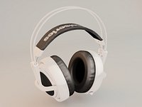 Lowpoly gameobject Headphones SteelSeries Siberia V2