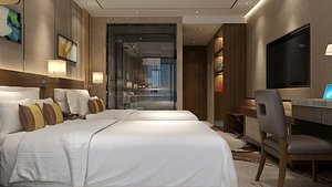 3D Hotel Room 08 model