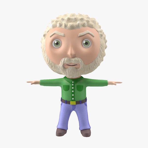 3D man cartoon