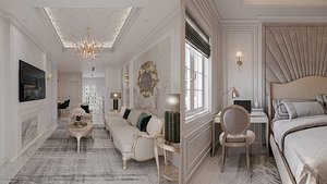 3D Studio Apartment 452 - Titan6 - MAX FBX OBJ SKP DAE Simlab