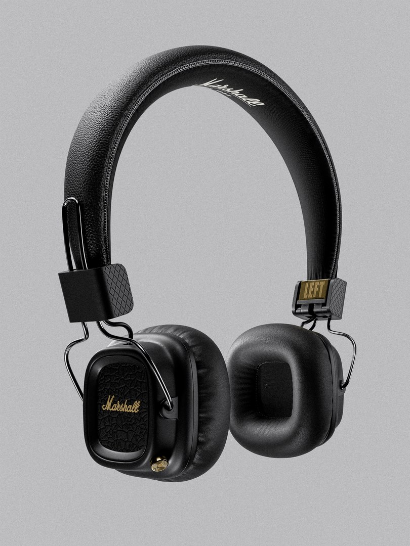 Marshall Major 2 Headphone 3D model https://p.turbosquid.com/ts-thumb/se/1QDozV/5s/finalrenderwithhdri3/jpg/1714628262/1920x1080/fit_q87/57331cda2cf0d4402ad49b4f10d335ba32040224/finalrenderwithhdri3.jpg