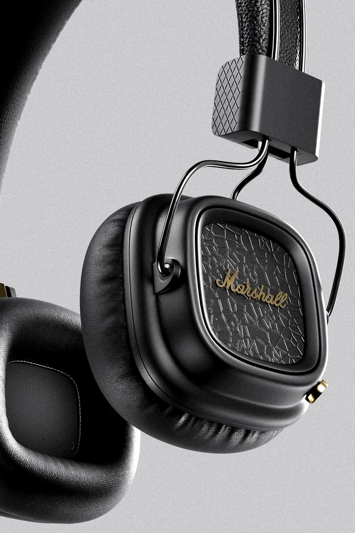 Marshall Major 2 Headphone 3D model https://p.turbosquid.com/ts-thumb/se/1QDozV/Xc/finalrenderwithhdri2/jpg/1714628273/1920x1080/fit_q87/8f0adb7c193e456949c88aed03e7b889a738e5fb/finalrenderwithhdri2.jpg