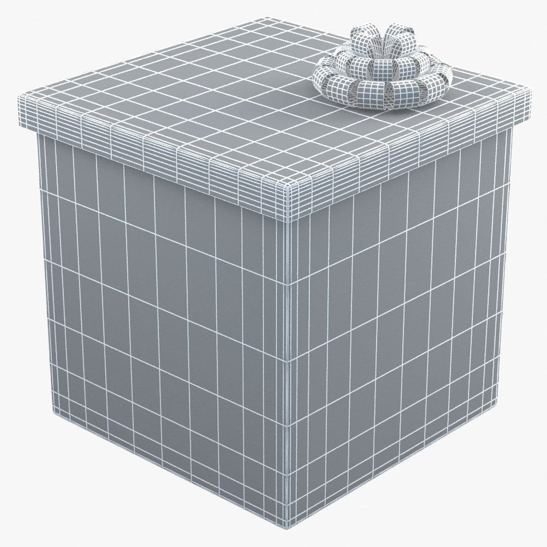 christmas gift present box dxf