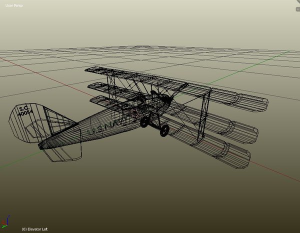 free aircraft curtiss 18-t 3d model