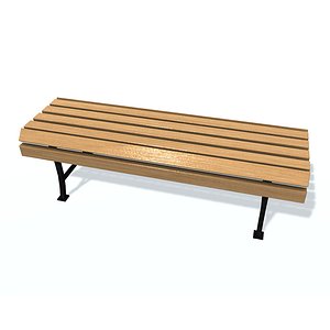 usual bench b 3D model