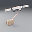 Logistics Scanner Drone with Parcel Box - Animated Rotors