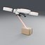 Logistics Scanner Drone with Parcel Box - Animated Rotors