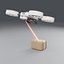 Logistics Scanner Drone with Parcel Box - Animated Rotors