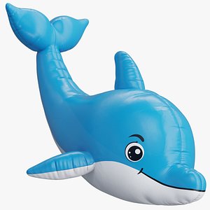 Blue Dolphin Pool Float Toy model