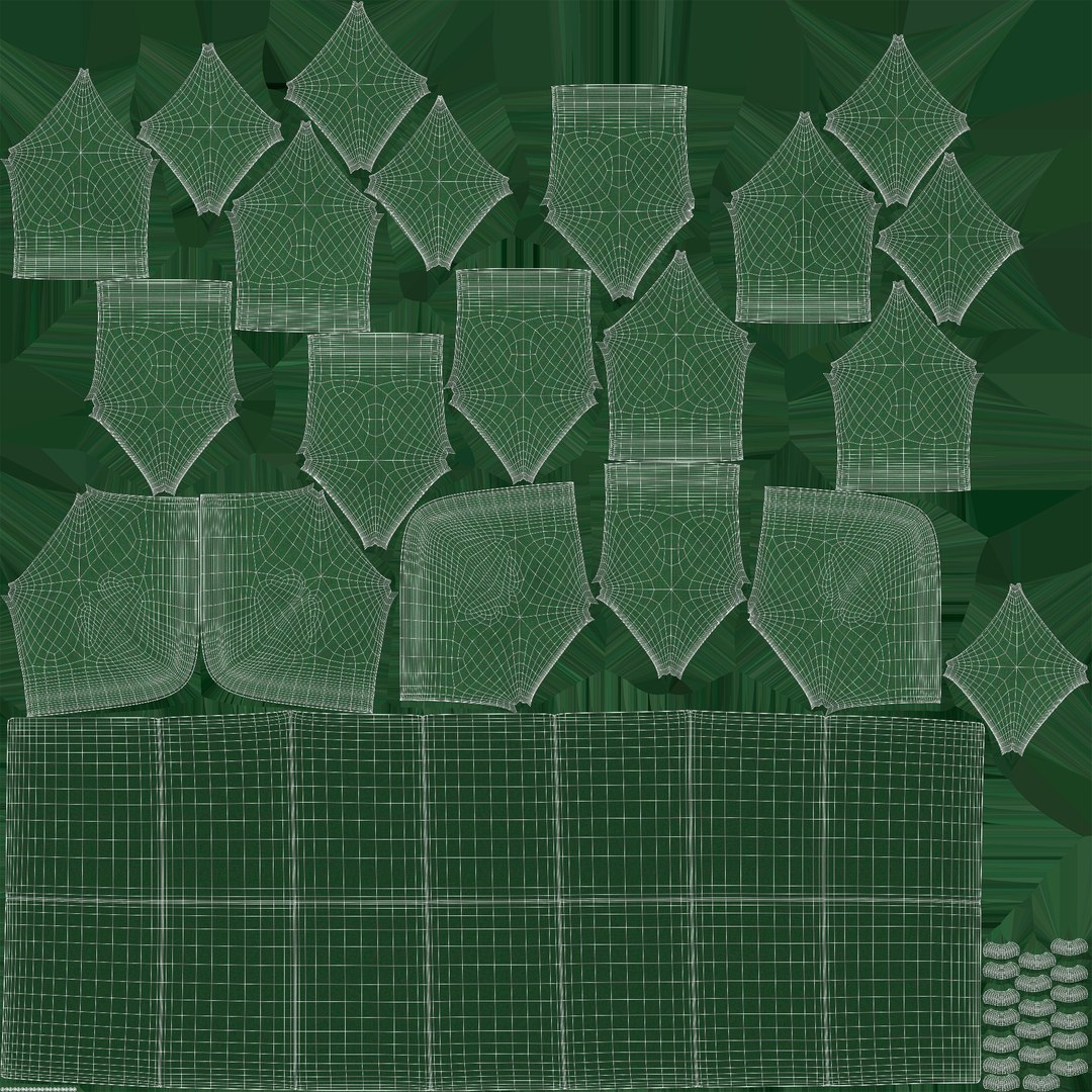 3D Green Bench - TurboSquid 2316970