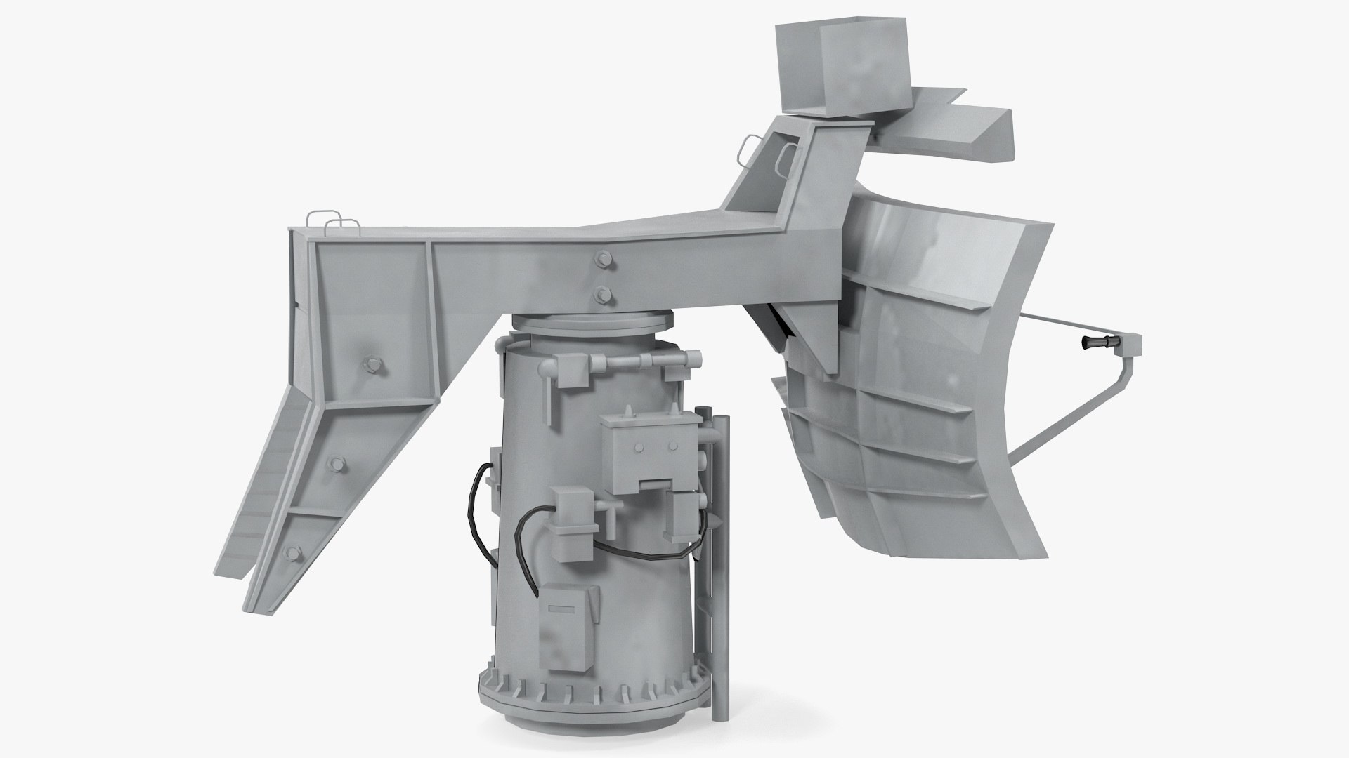 Military Ship Radar 3D model preview