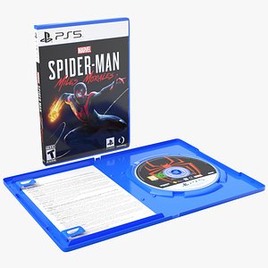 DVD Case PlayStation 5 Spider Man 3D model