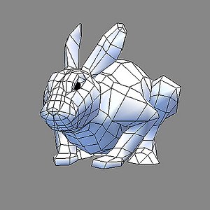 real time hare 3d model