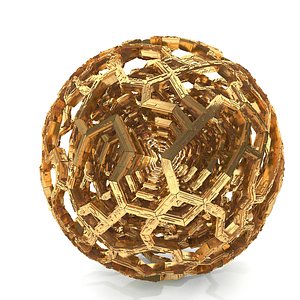 3D Fractal Greeble Sphere 02 model