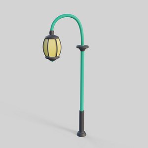 Cartoon Street Light 7 3D model