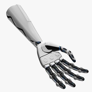 White human shaped robot hand