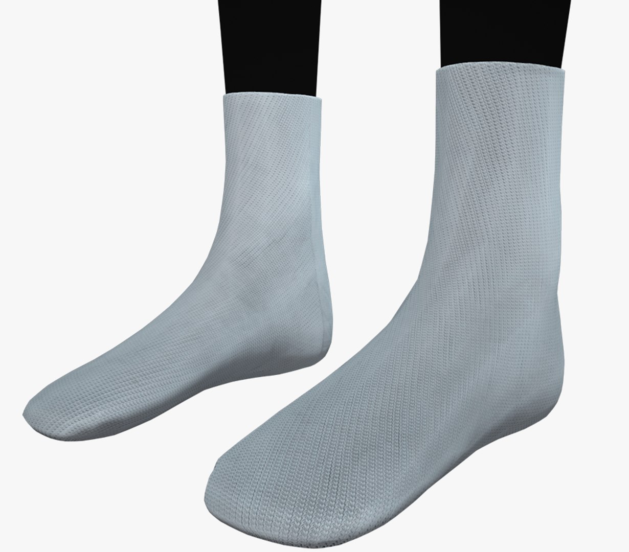 3D White Socks Style 4 TurboSquid 1986910