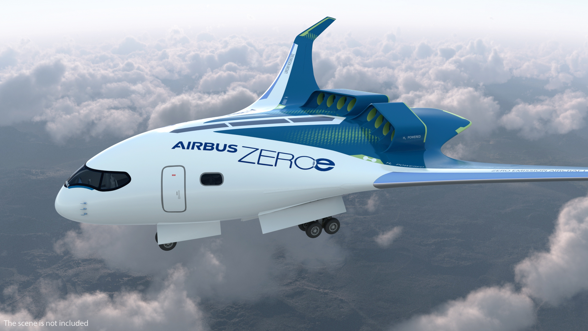 Airbus ZEROe Blended-Wing Body 3D Model - TurboSquid 2041557