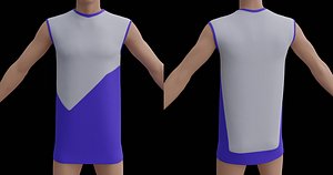 3D sleeveless Jersey - Male Jersey