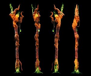 3D model soulkeeper mages staff